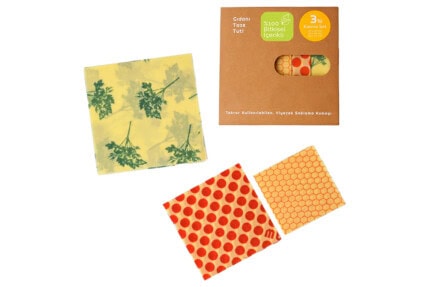 Sustainable Vegan Wax Wraps – Assorted 3 Pack