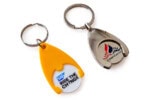 Trolley Coin Keyring
