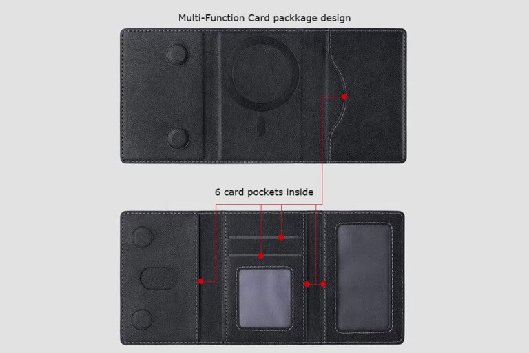 Slim Design with 6-Card Capacity