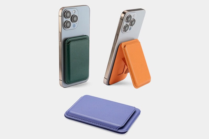 MagSafe Wallet with 3-Card Holder & Adjustable Phone Stand