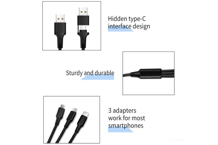60W – 5-in-1 PD Charger Cable