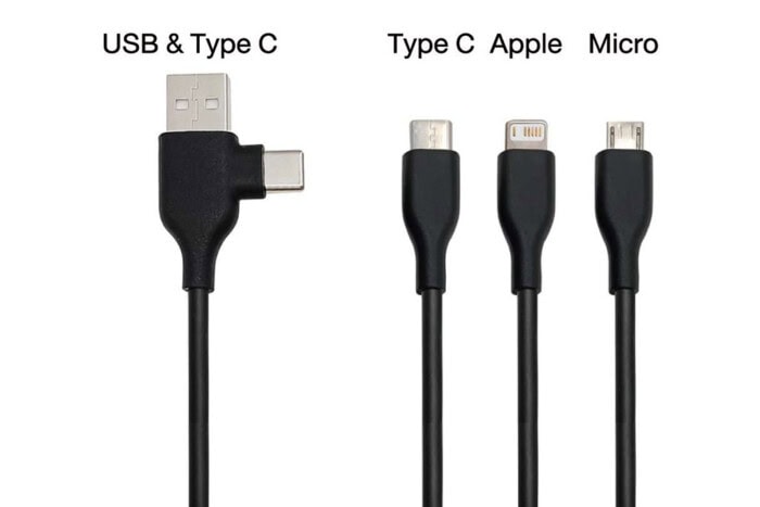 Eco-Friendly Bamboo 3-in-1 Charging Cable