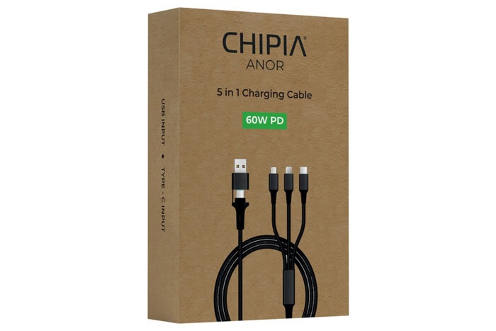 60W – 5-in-1 PD Charger Cable