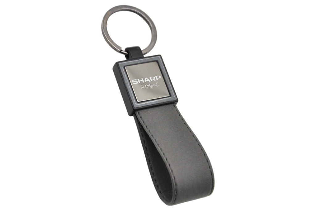 Leather And Metal Keychain