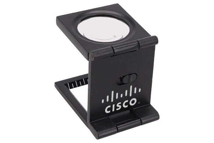 10X Foldable Metal Magnifying Loupe with LED Lights