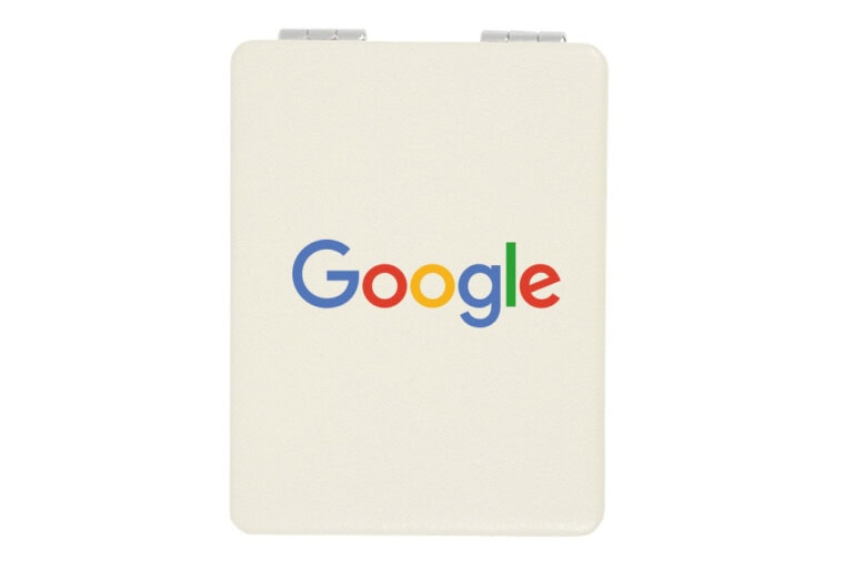 Rectangular Faux Leather Compact Mirror