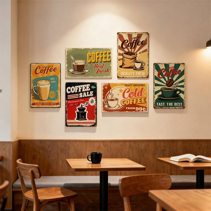 Vintage Metal Poster & Tin Sign