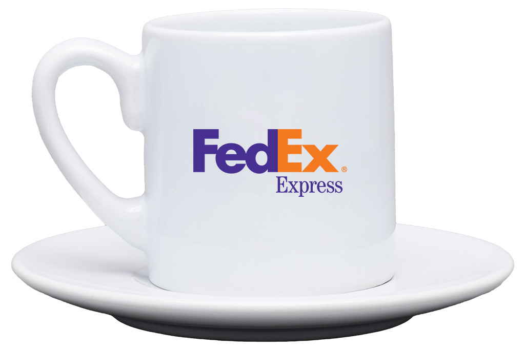 Espresso Cup and Saucer with Handle