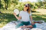 Round Foldable Flying Disc & Handheld Fan