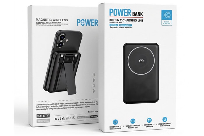 10,000 mAh MagSafe Power Bank with Kickstand & Watch Charging