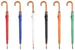 Windproof Wooden Handle Walking Umbrella – 43"